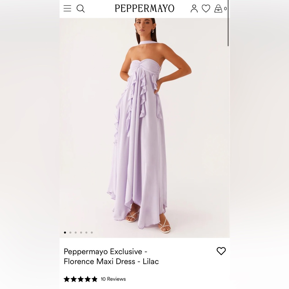 Peppermayo Exclusive - Florence Maxi Dress - Lilac